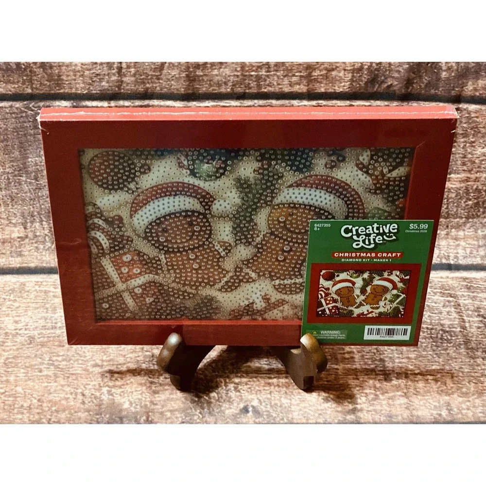 Gingerbread Rectangle Diamond Painting Kit in Frame Hobby Lobby Creative Life